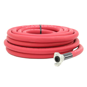 Red 300# Pneumatic Tool Air Hose Assembly 3/4 ID x 50 Ft