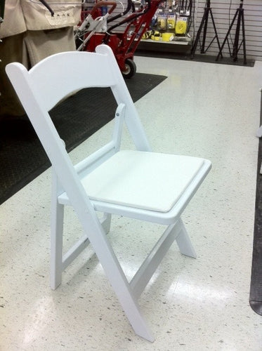 PRE White Resin Folding Chair